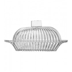 Manteigueira 17x10,5x8,5cm Renaissance Cristal Ecológico